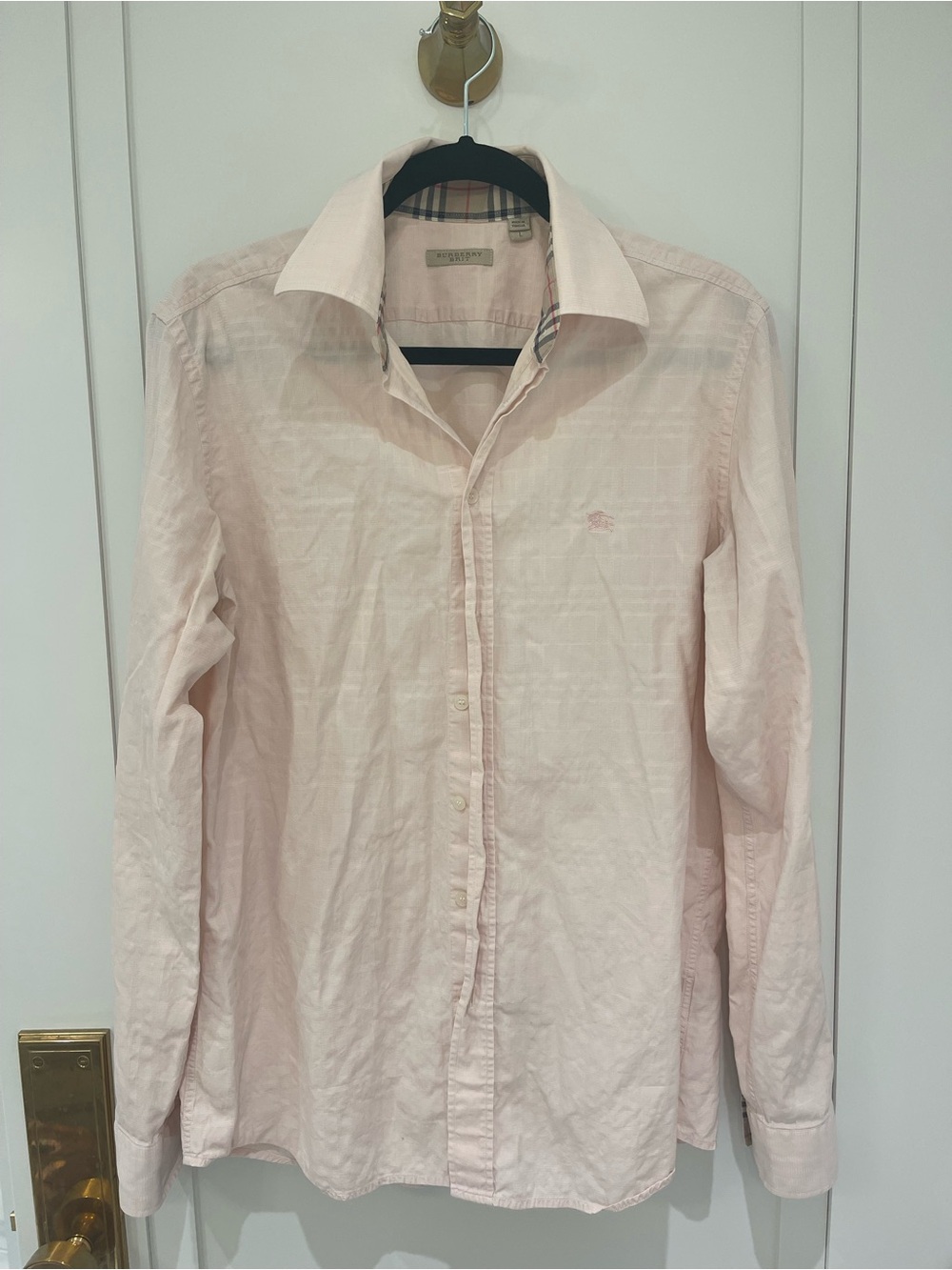Burberry Pale Pink Men’s Dress Shirt